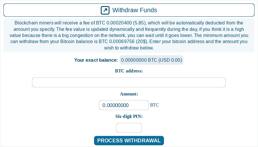 Bitcoin Withdrawal Illustration